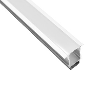 EKPF18 3M - Perfil de Alumínio Para Fita LED com Difusor Leitoso Para Embutir C 3m X A 1.85Cm X L 1.71Cm