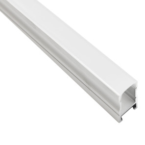 EKPF25 3M AN - Perfil de Alumínio Para Fita LED com Difusor Leitoso Para Sobrepor C 3m X A 1.0cm X L 0.8cm