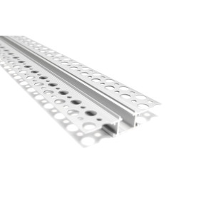 EKPF103 3M - Perfil de Alumínio Para Fita LED com Difusor Leitoso Para Embutir No Frame C 3m x A 1.31cm x L6.03cm