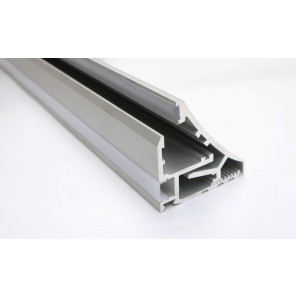 EKPF15 - Perfil de Alumínio Para Fita LED com Difusor Leitoso Para Sobrepor/Prateleiras